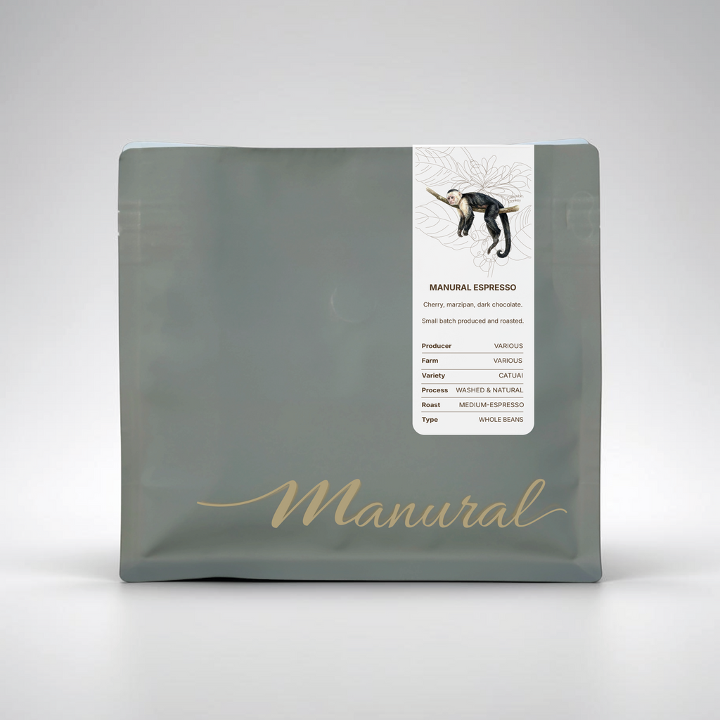 Manural Espresso specialty coffee bag by Manural, grown in Tarrazú, Costa Rica