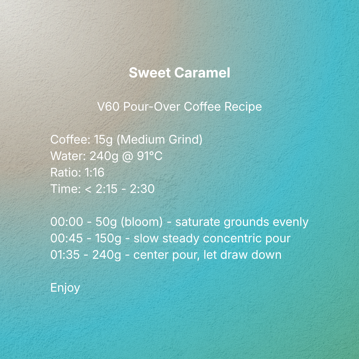 Sweet Caramel
