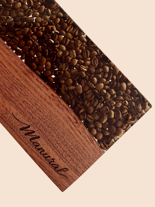 Personalized Acacia wood & coffee tray